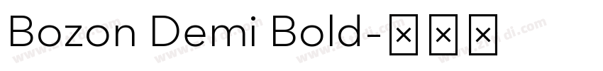 Bozon Demi Bold字体转换